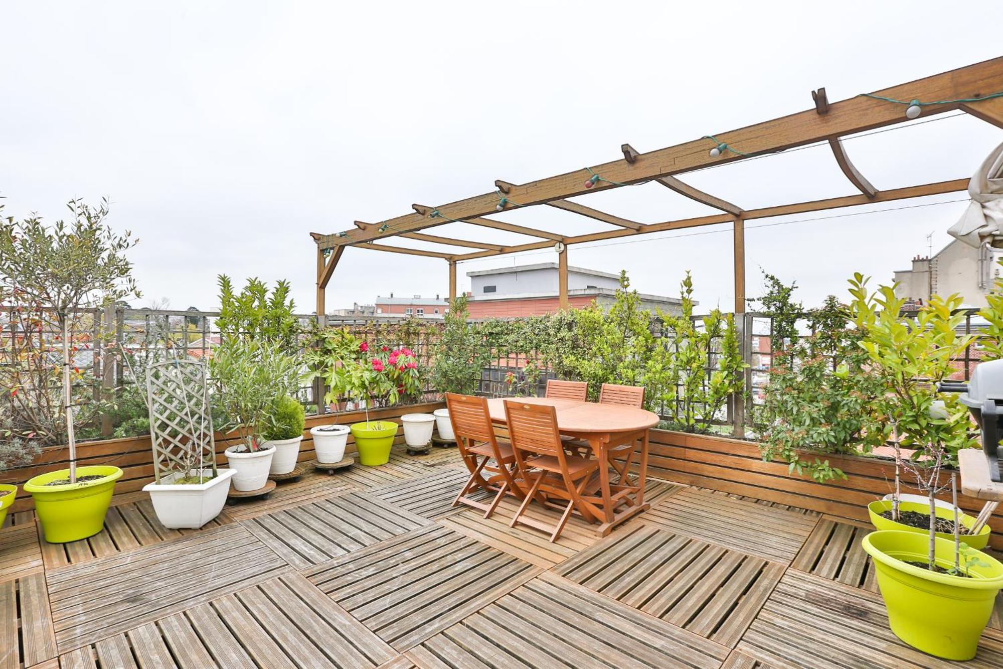 Parisian Penthouse With Large Terrasse Lejlighed Pierrefitte-sur-Seine Eksteriør billede
